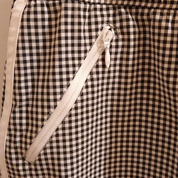 T by Talbot's black/white checked active skirt Sz MP - Picture 2 of 10